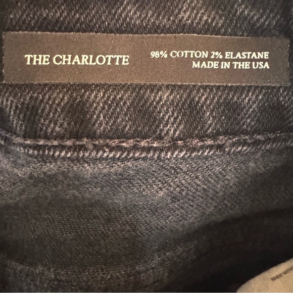 Eve Denim The Charlotte in "Noir" High Rise Wide Leg Black Jeans Size 26 - Picture 13 of 14